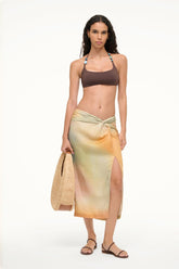 PORTO LINEN SKIRT | PASTEL CLOUDS